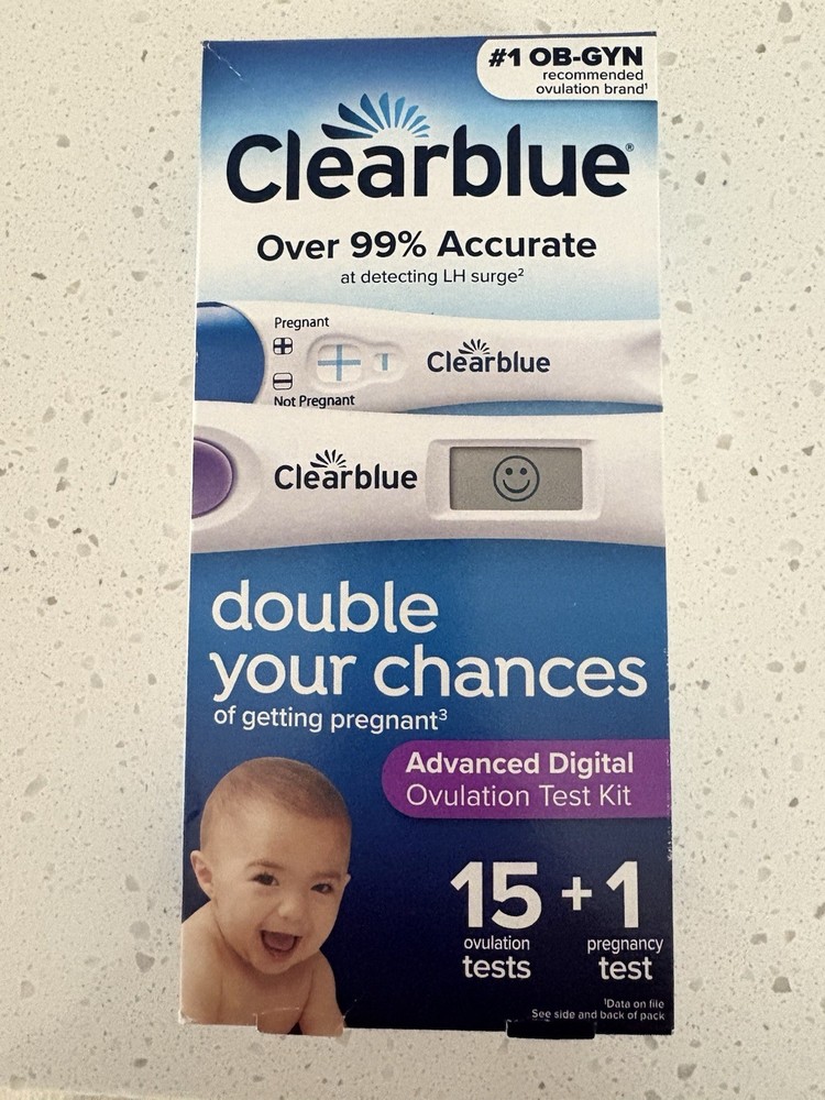 Clearblue Advanced Digital Ovulation & 1 Pregnancy Test Kit 16 Tests Exp 2027