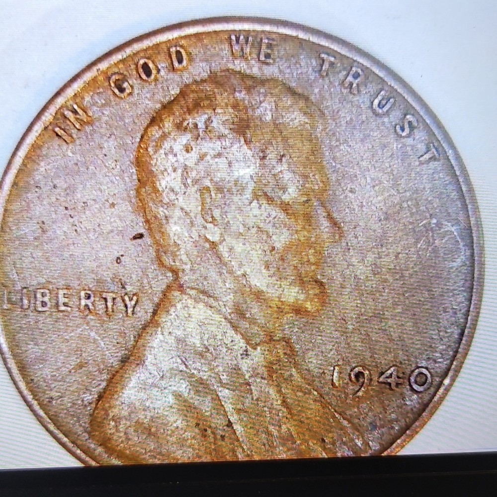 1940 Lincoln Wheat Cent "WOOD GRAIN" Alloy Error
