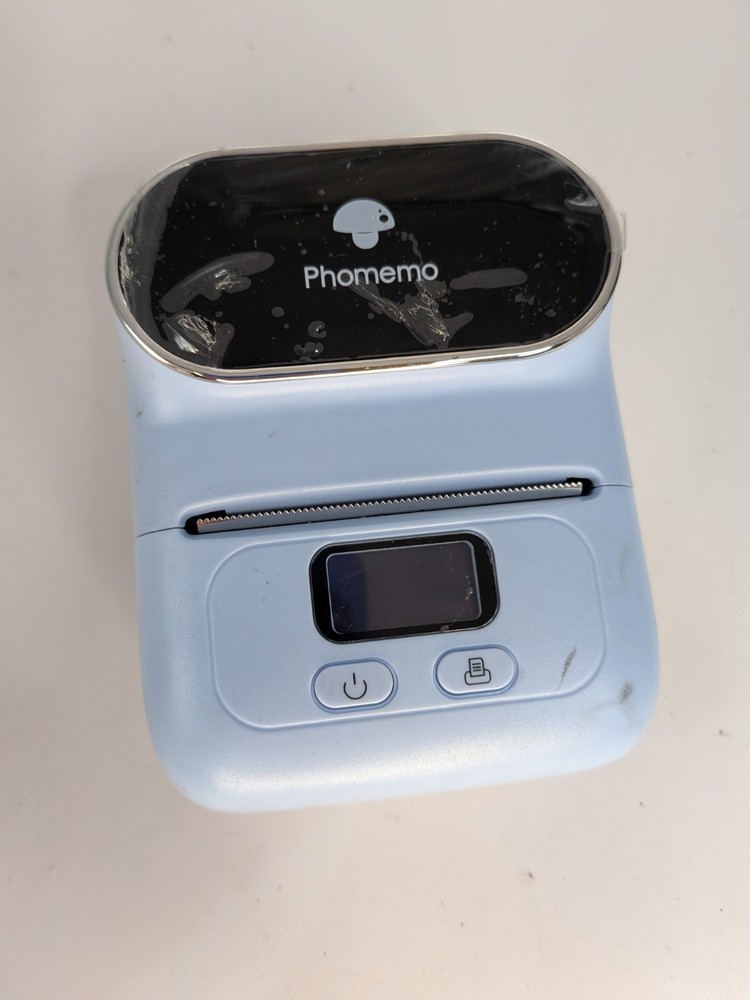 Phomemo M110 Business Thermal Barcode Label Maker Machine Bluetooth Lt Blue
