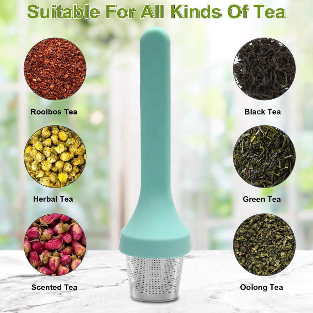 Fenshine Tea Infuser, Extra Fine Mesh Cup Filter Green