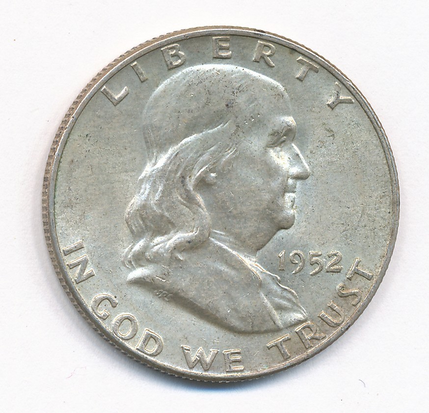 1952 D FRANKLIN SILVER HALF DOLLAR