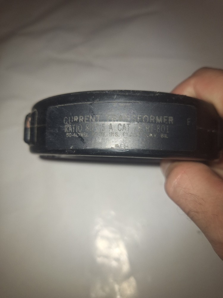 GENUINE INSTRUMENTS, INC. 76 RT 801 CURRENT TRANSFORMER 800:5, 76 RT-801