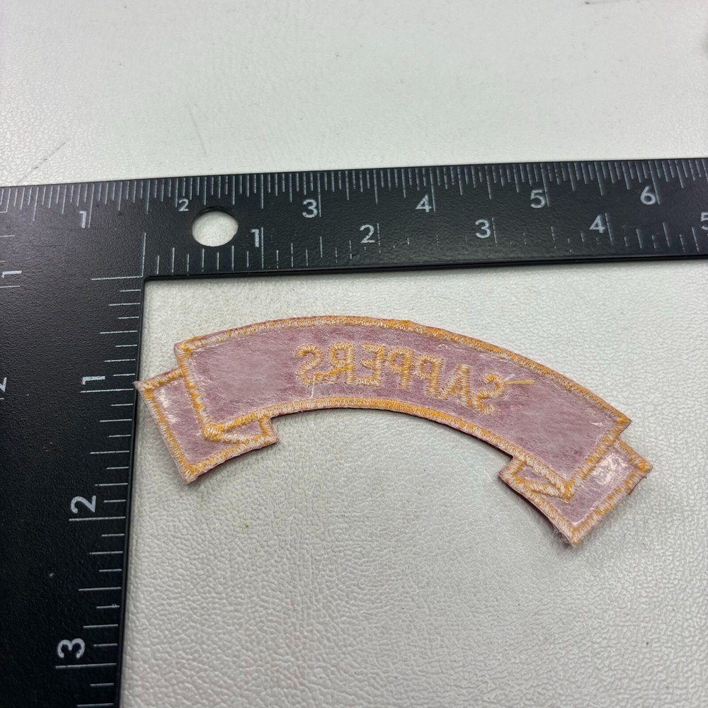 Yellow Red Marines SAPPERS Rocker Tab Patch C453