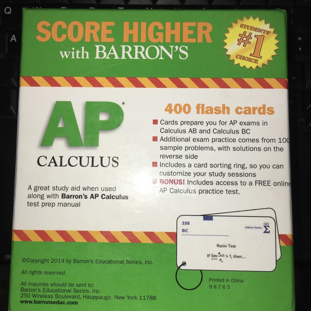 Barron’s AP Calculus Flashcards