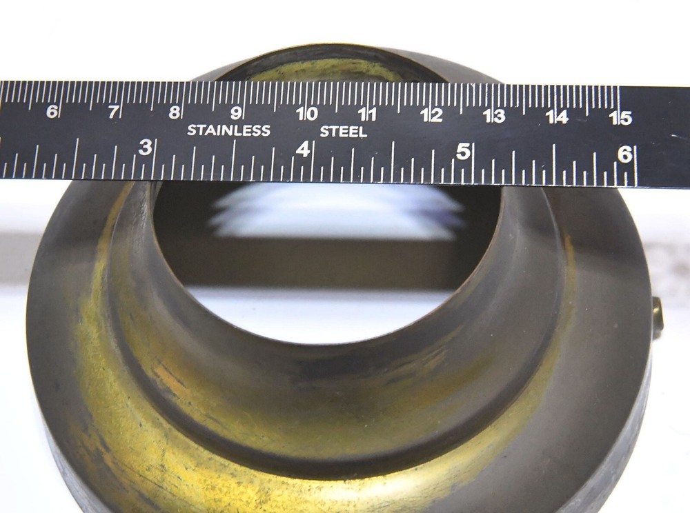 VINTAGE BRASS LIGHT CANOPY COLLAR