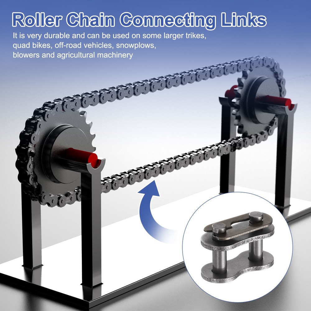 30Pcs #420 Roller Chain Connecting Links 16.6mm Pitch Chain Master Links