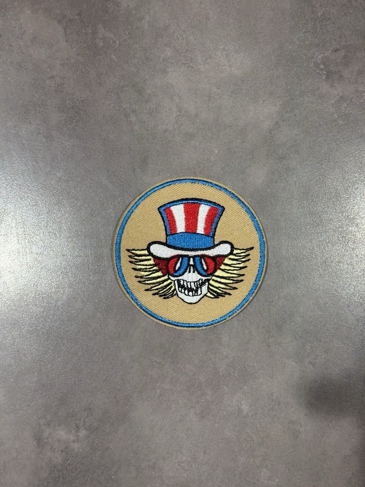 Grateful Dead Uncle Sam Skeleton Iron On Patch Official Licensed