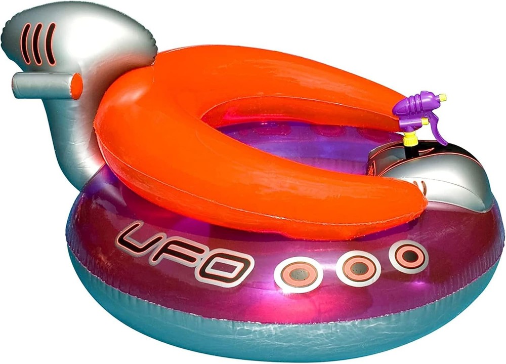 SWIMLINE ORIGINAL Inflatable UFO Spaceship Pool Float Ride On With Fun Constant