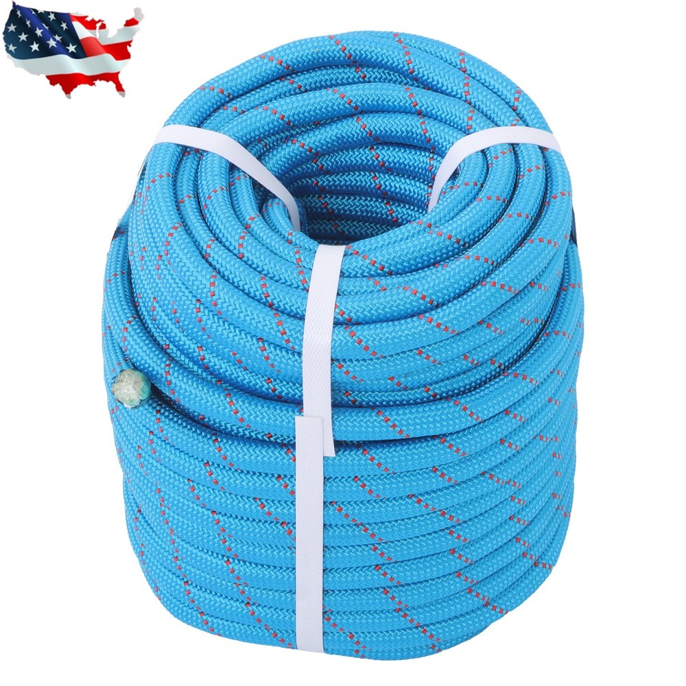 Pulling Rigging Line 1/2" × 125' Double Braid Nylon Polyester Arborist Bull Rope