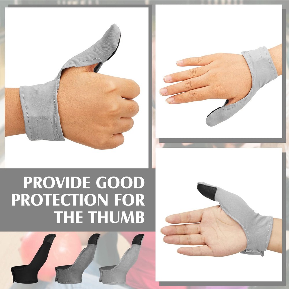 6 Pcs Bowling Thumb Saver Protector Compact and Lightweight One Size, Black