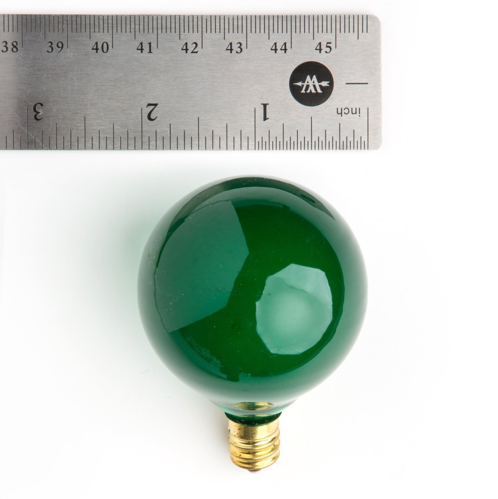 Box of 25 G50 Assorted Colored 2" 7W C7 E 12 Base String Light Replacement Bulbs