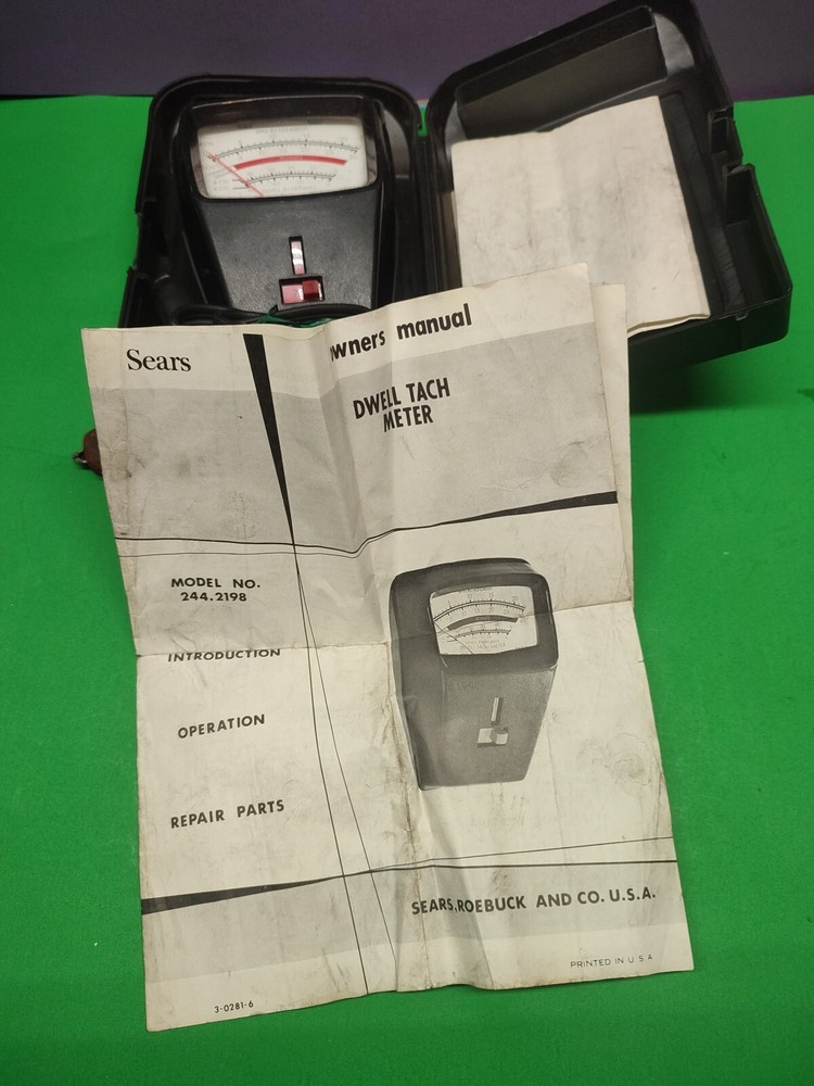 VINTAGE SEARS 282196 IGNITION TESTER With Manual