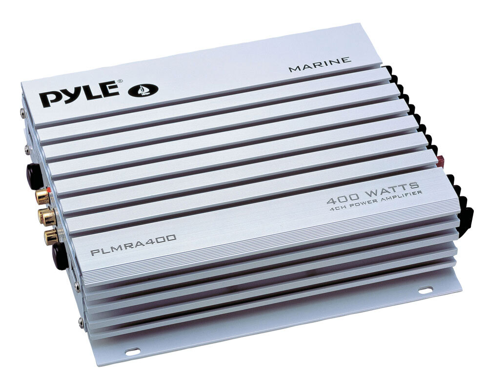 Pyle Bluetooth Stereo Receiver, 4x 3.5'' 200W Speaker, Amplifier, Cover, Antenna