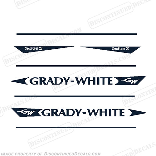 Fits Grady White Seafarer 22 Decal Kit