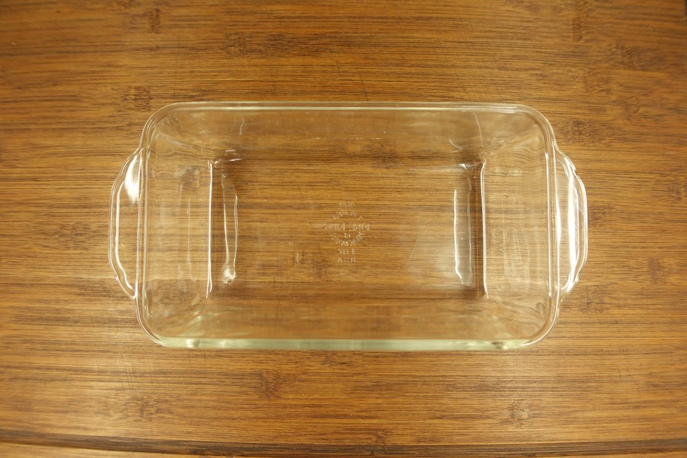 Fire-King Clear Glass 1 Quart Loaf Pan 409