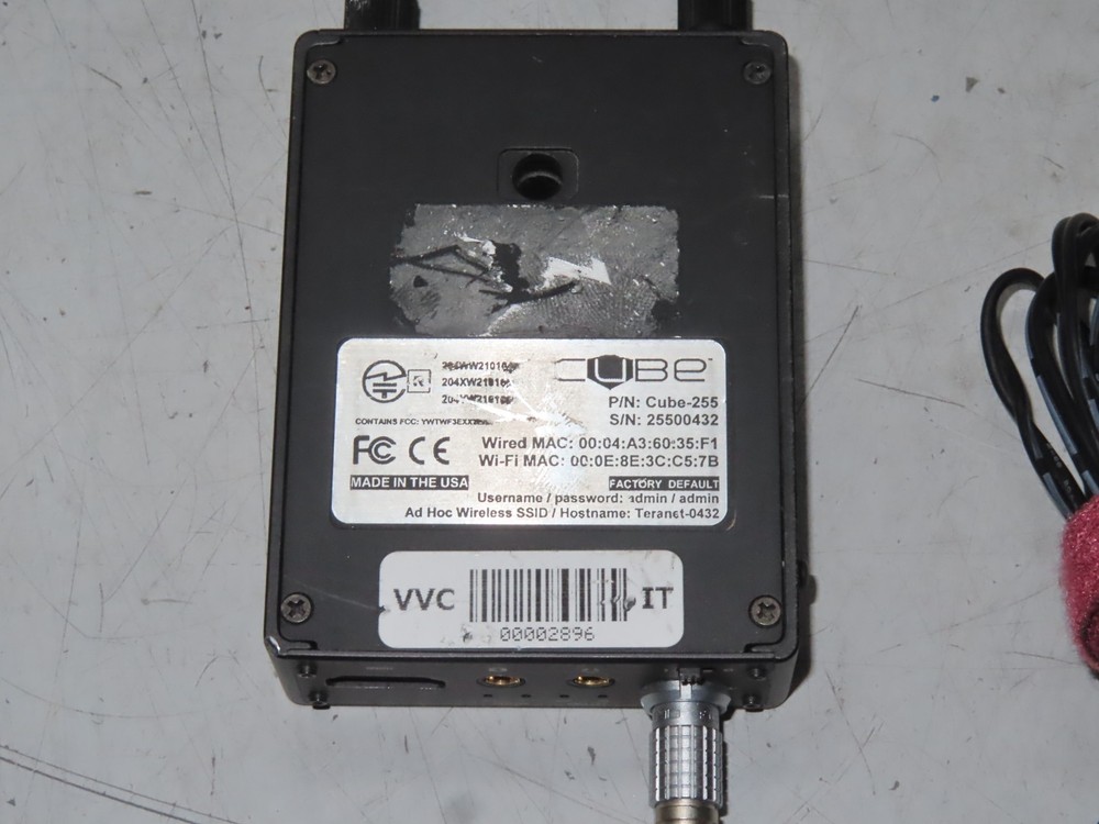 DEFECTIVE Teradek Cube 255 HDMI Encoder with power adapter