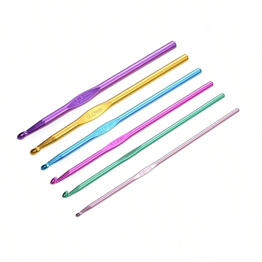 6pcs Crochet Hook Set Yarn Knitting Needles Sewing Tools DIY Crochet Craft Tools