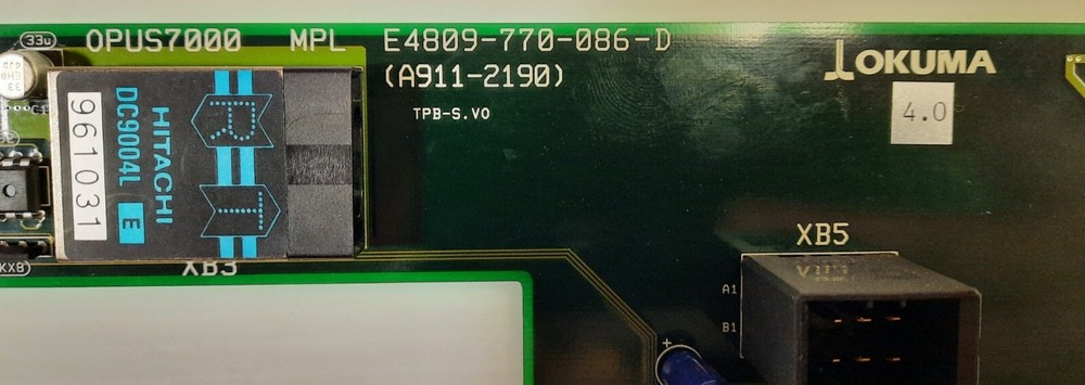 Okuma E4809-770-086-D OPUS7000 MPL