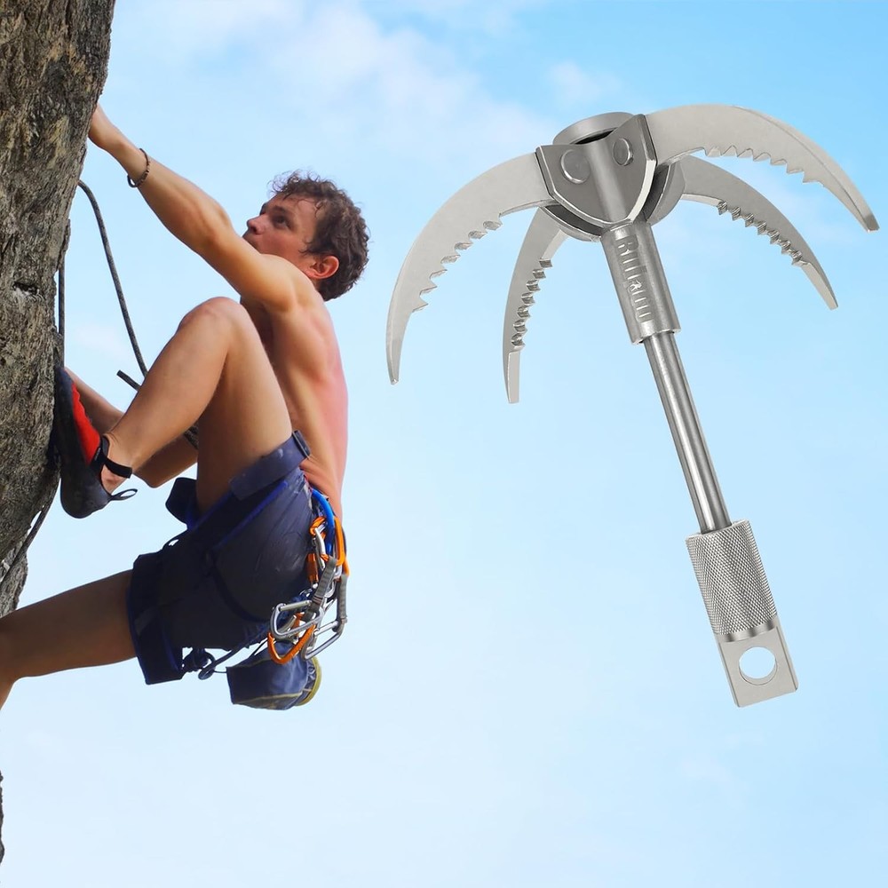 Multi-Function Stainless Steel Hook with Folding Claw