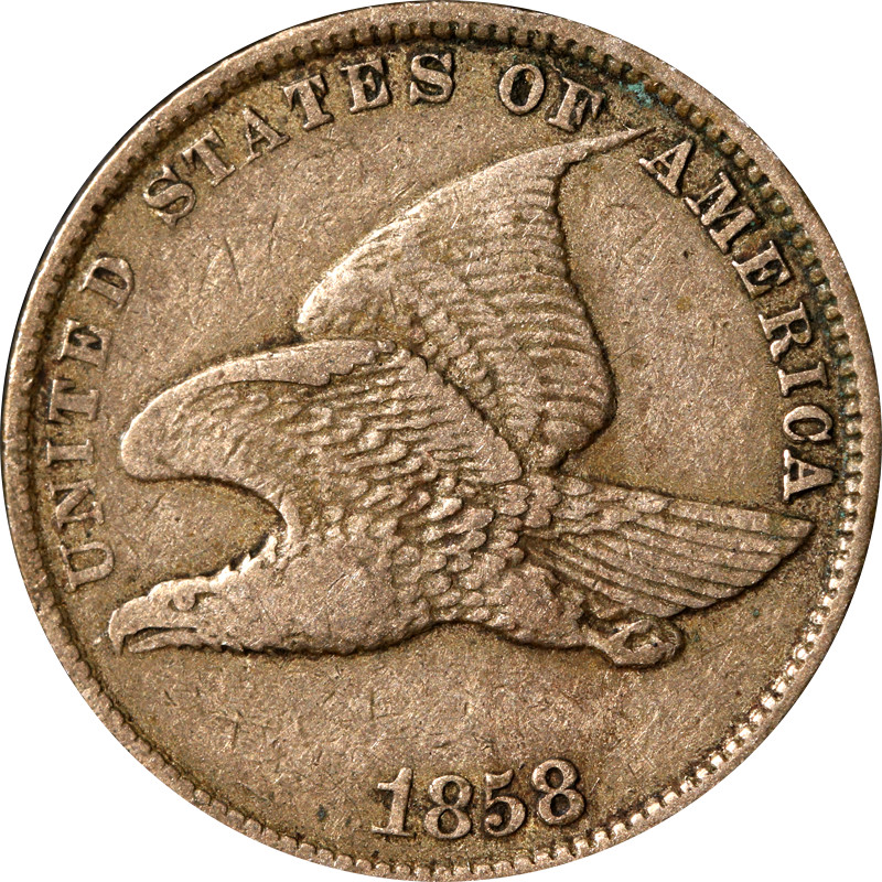 1858SL Flying Eagle Cent