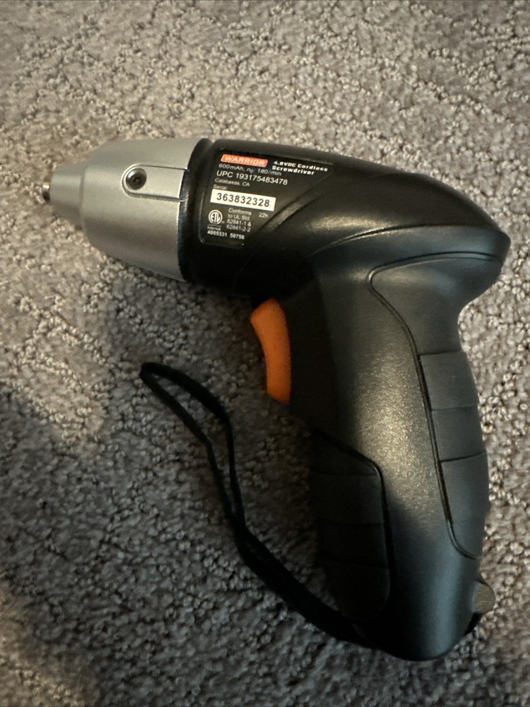 Warrior 4.8 VDC Cordless Screwdriver With Charger + 4 Bits