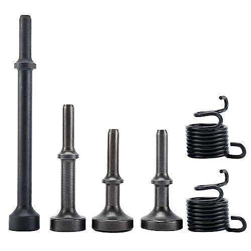 6pcs Smoothing Air Hammer Tool Pneumatic Chisel Bits Air Hammer Spring