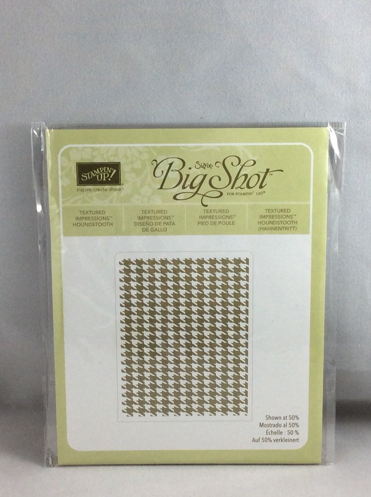 HOUNDSTOOTH Embossing Folder New Stampin Up Big Shot