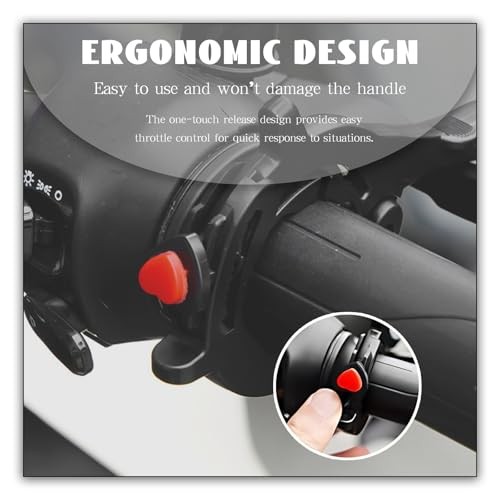 Universal Motorcycle Throttle Lock with Silicone Protective Ring - Adjustable