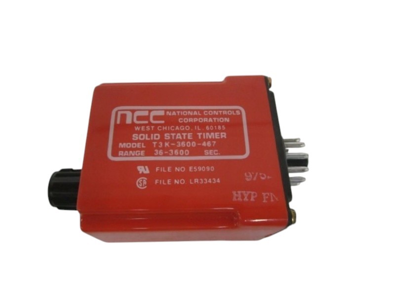 NCC SOLID STATE TIMER 36-3600SEC. T3K-3600-467 NSNP