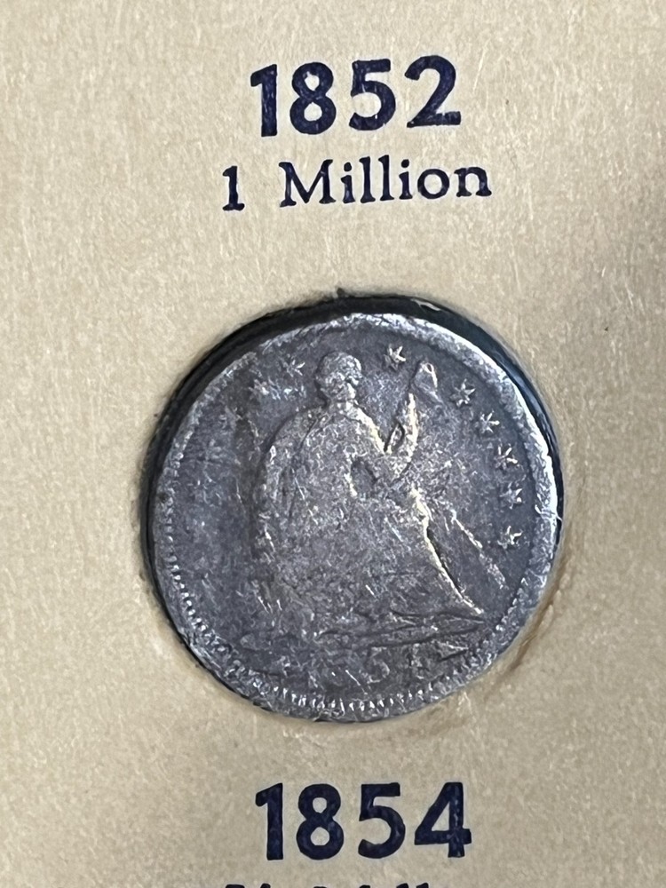 1854 Half Dime