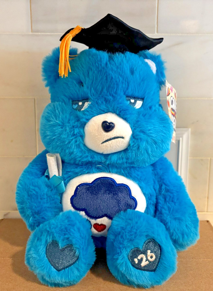 Care Bears Grumpy Bear 2026 Graduation Plush, 8"