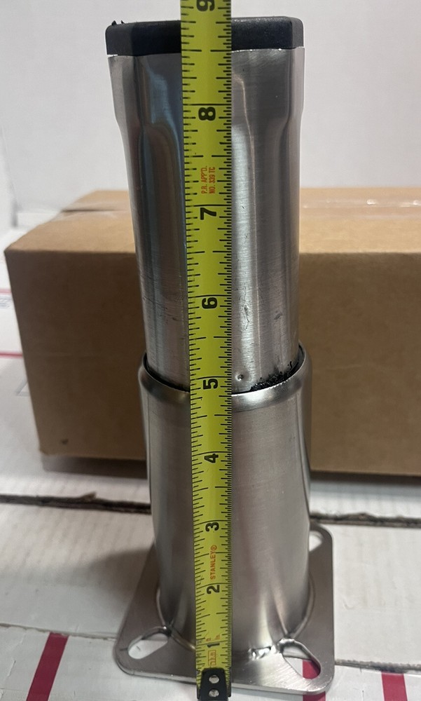 ADJUSTABLE STAINLESS STEEL TAPERED LEG