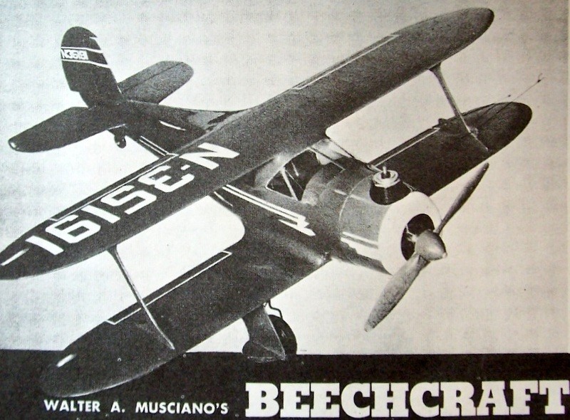 BEECH STAGGERWING G17S PLAN + CONSTRUCTION ARTICLE for 32" UC Model Airplane