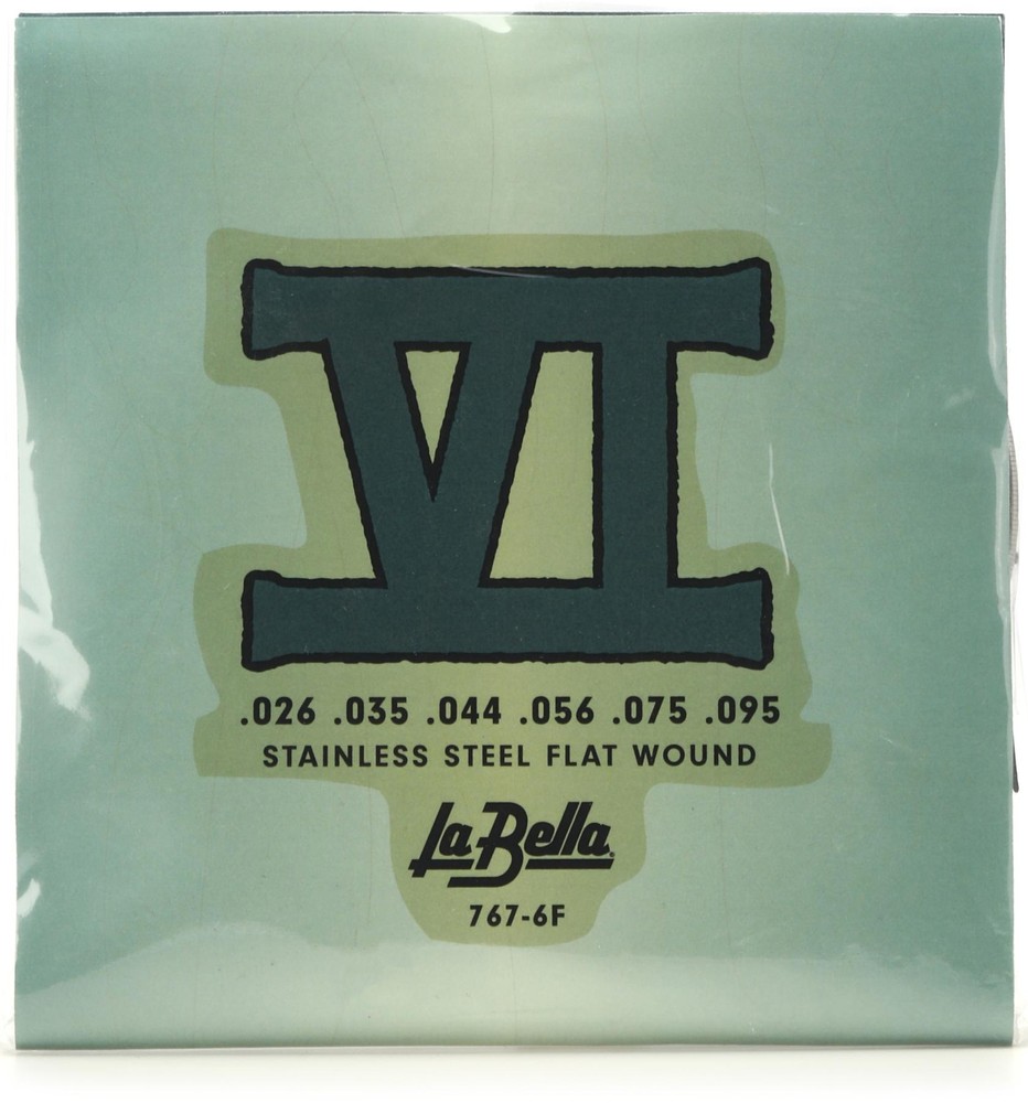 La Bella 767-6F Bass VI Strings - Flatwound