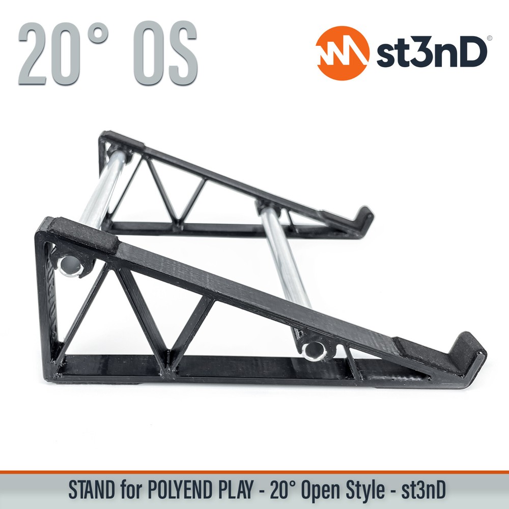 STAND for POLYEND PLAY - 20° Open Style stand with Rubber Pads - 3D Printed