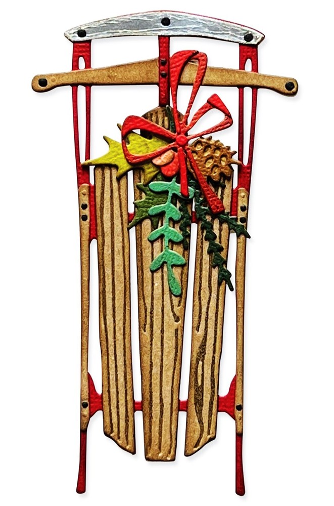 Sizzix Thinlits Vintage Sled #666339 12pk set Retail $24.99 Tim Holtz NEW!