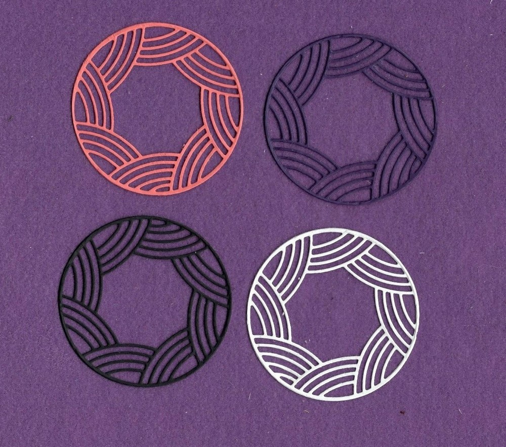 WAVE FRAME die cuts scrapbook cards