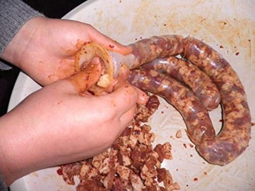 2 LBS Sausage Stuffer - Horizontal Kitchen Stuffing Maker Stainless Steel Mea...