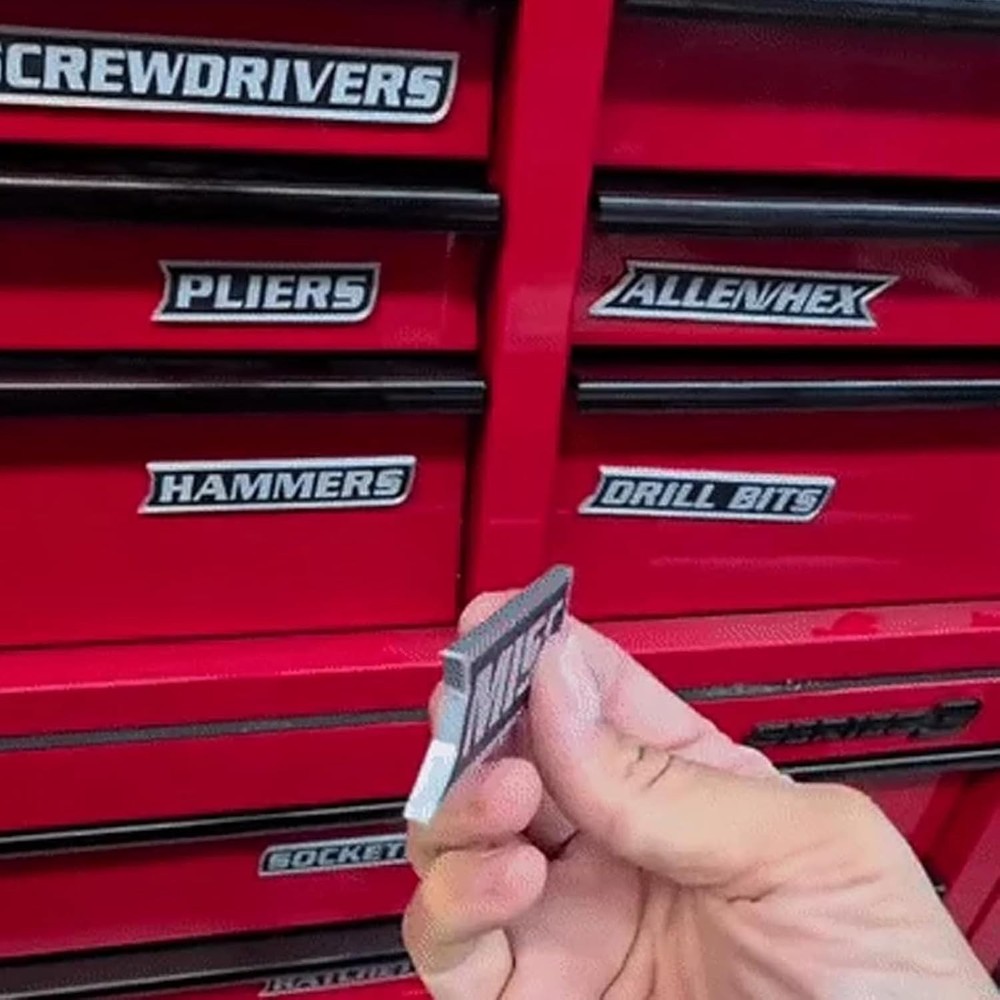 12 Pack Magnetic Toolbox Labels 3D Printed Tool Box Organization NEW