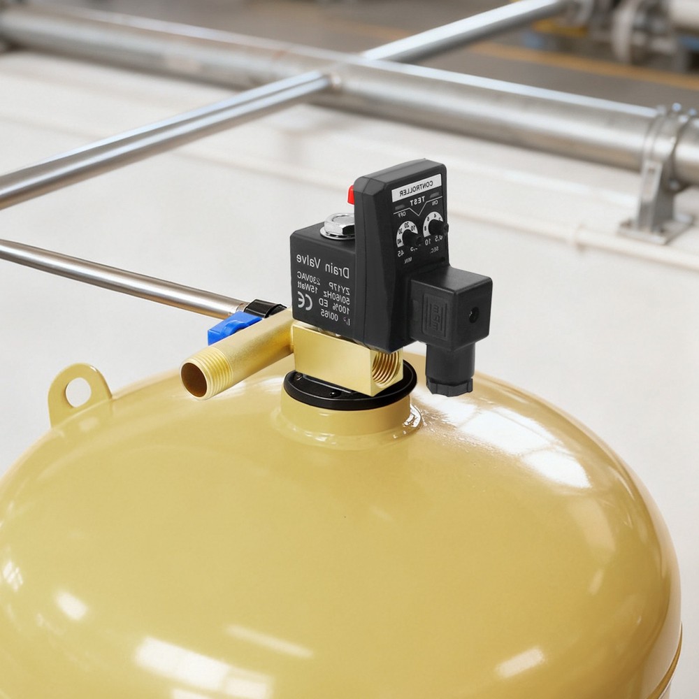 Ac110V 1/2" Automatic Electronic Timed Air Compressed Drain Valve For Dryer US