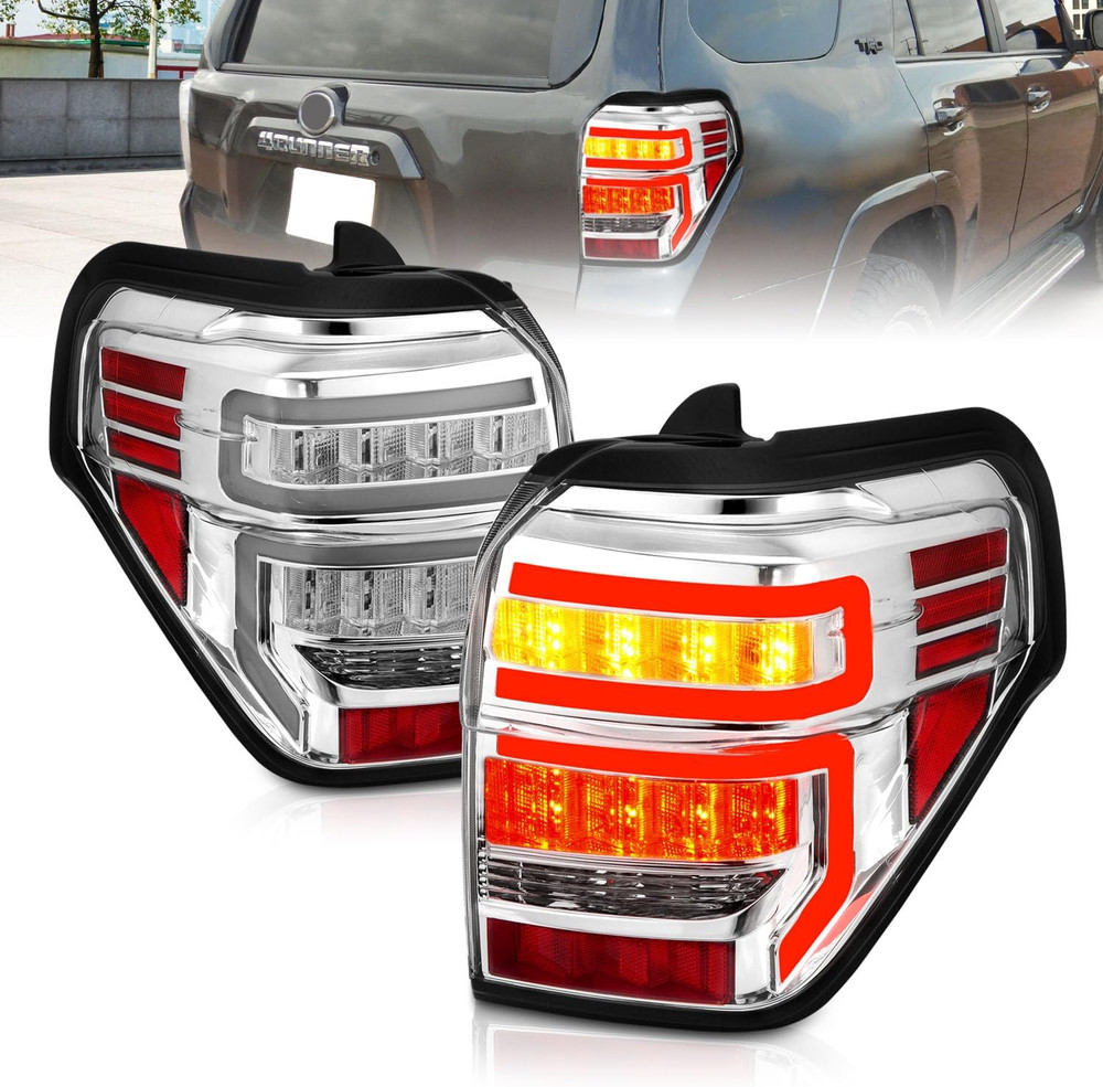for 2014-2023 Toyota 4 Runner Sequential LED Light Tube Replacement Tail Light A