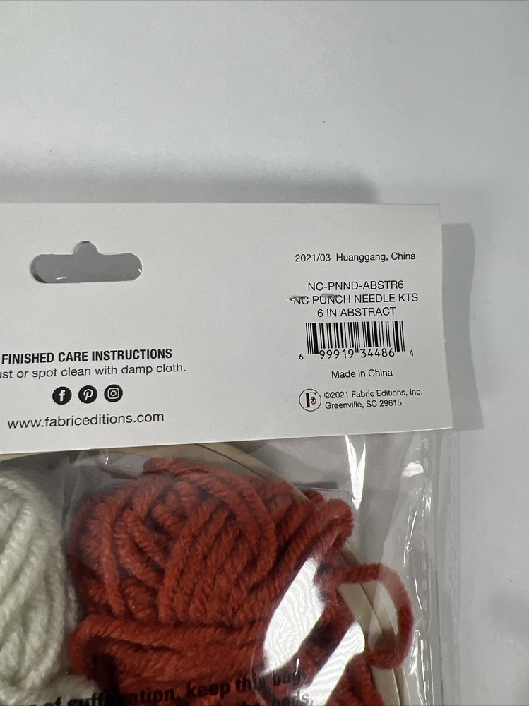 Needle Creations Punch Needle Kit Abstract Skill Level Intermediate New