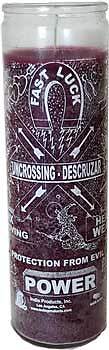 Uncrossing 7-day jar candle purple