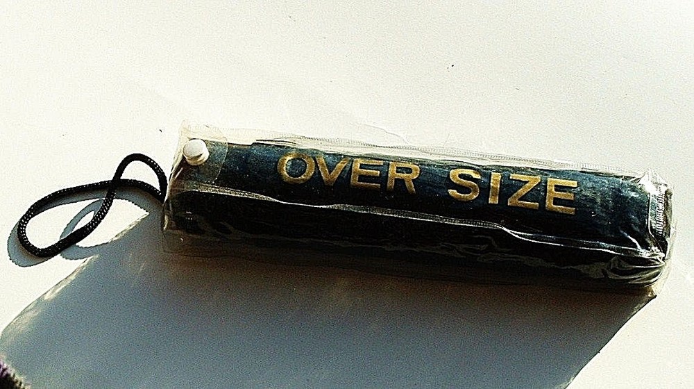 Folding Umbrella Black Oversize Full 42in Arc