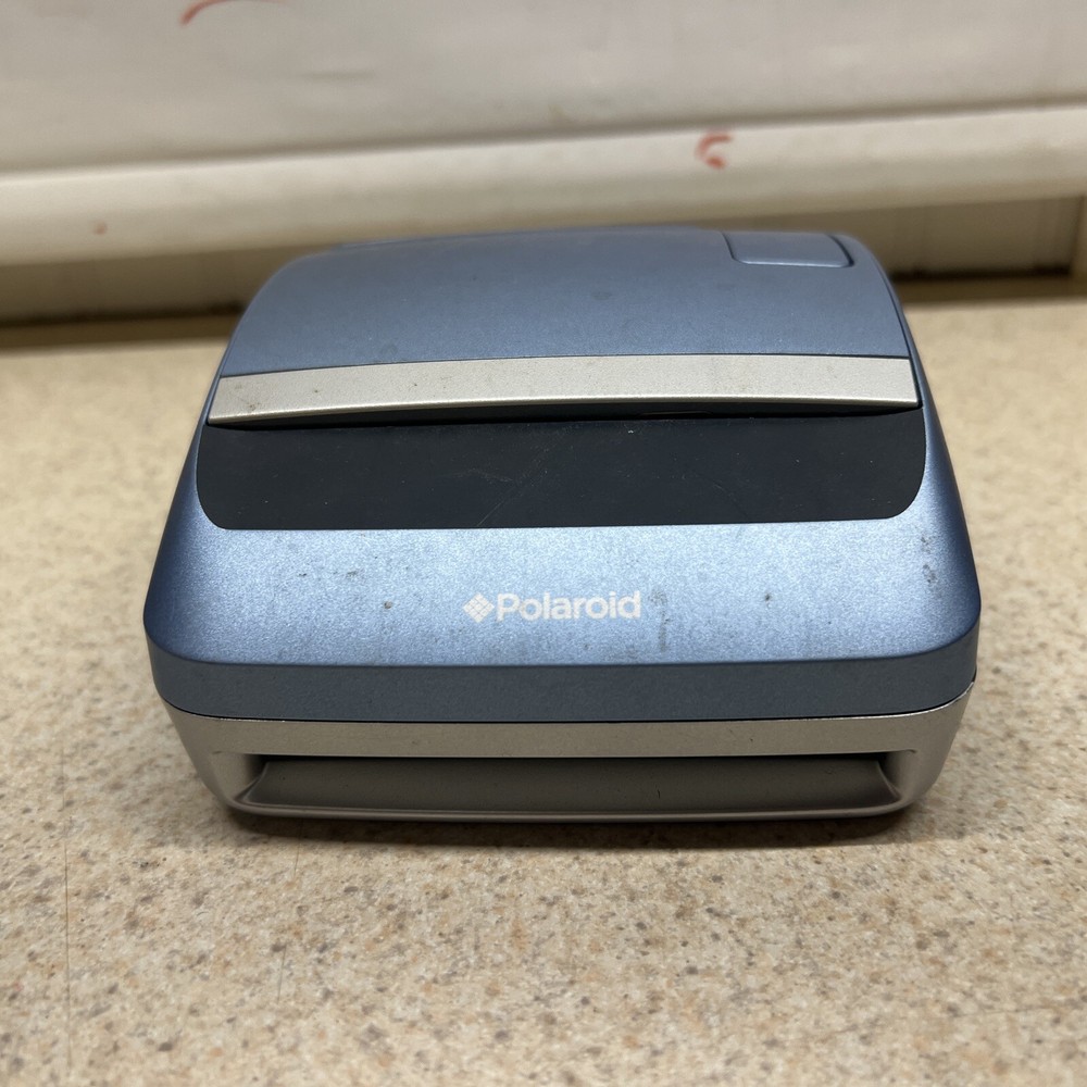Polaroid One 600 Instant Camera Blue Vintage UNTESTED