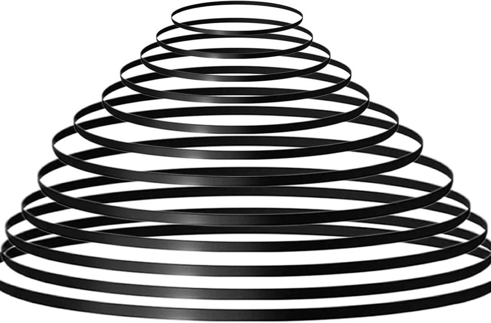 11pcs Turntable Belt Different Specifications Rubber Replace Black