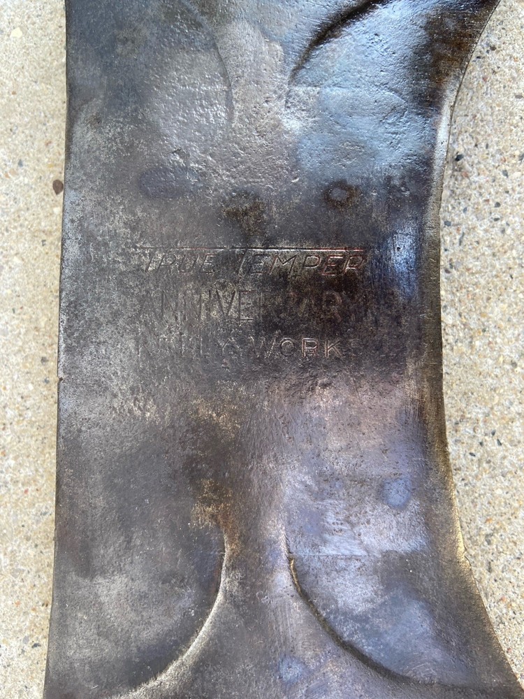 VINTAGE TRUE TEMPER ANNIVERSARY KELLY WORKS DOUBLE BIT AXE HEAD