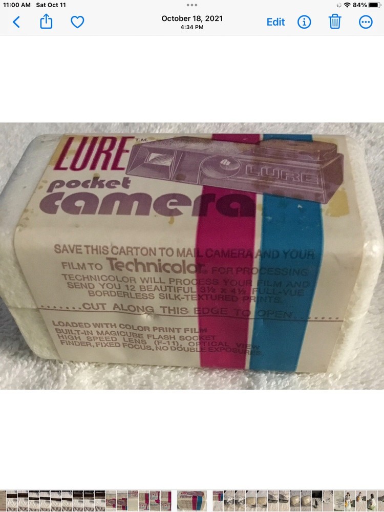 Lure Pocket Camera New In Original Box