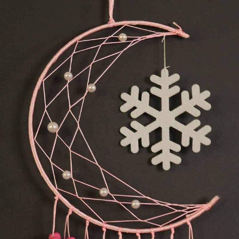 Moon Plating Silver Christmas Front Door Decor Attachment