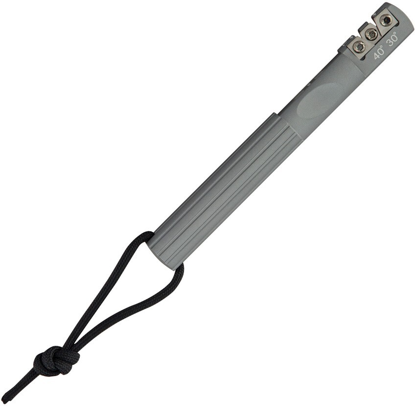 ETE Two Stage 5.75" Gray Carbide Fixed Blade/Folding Knife Sharpener - ETES5000